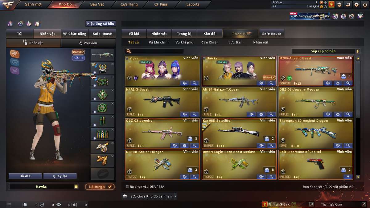 shop acc cf uy tin gia re